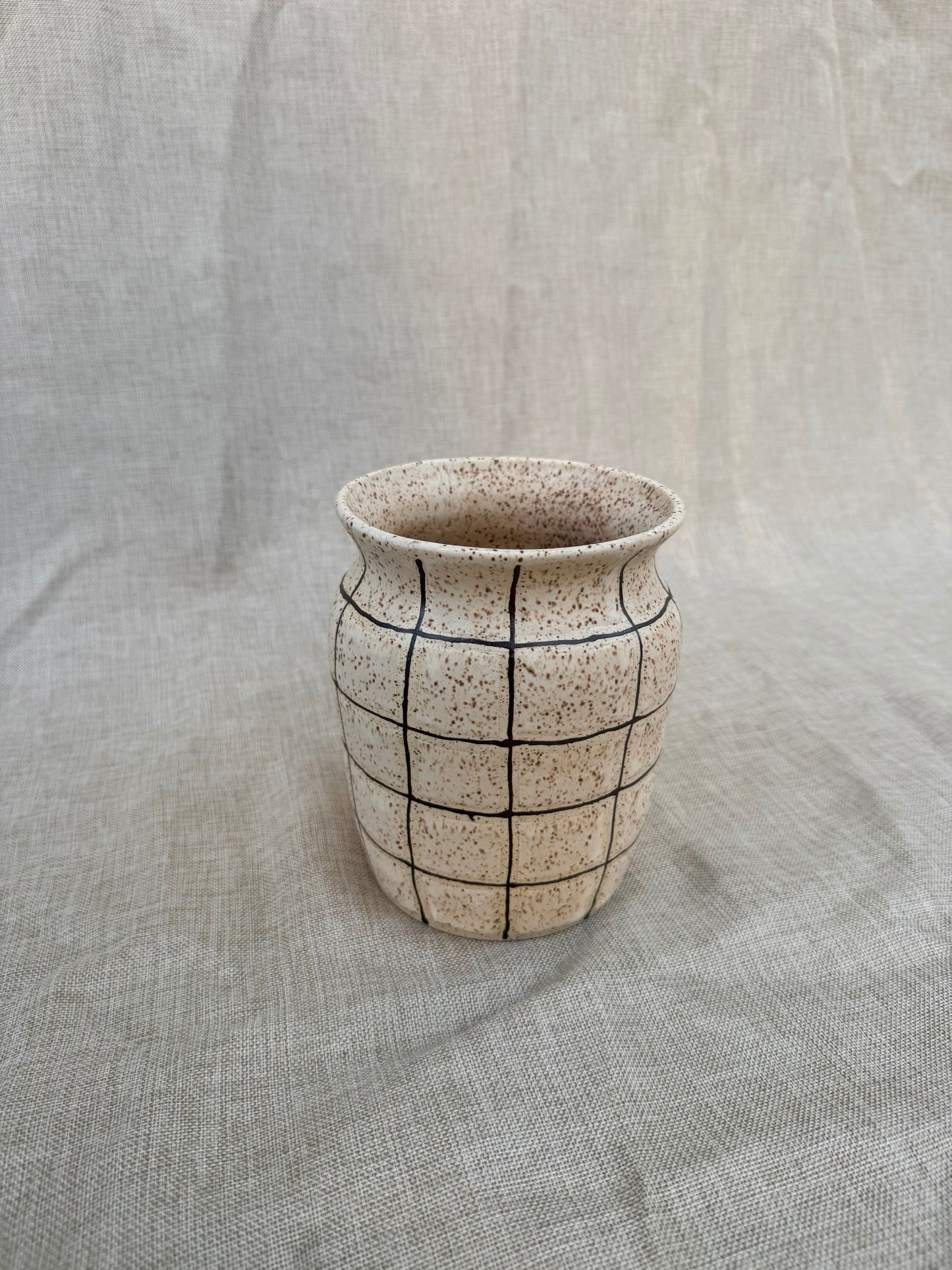 Vase - Rustic Checked