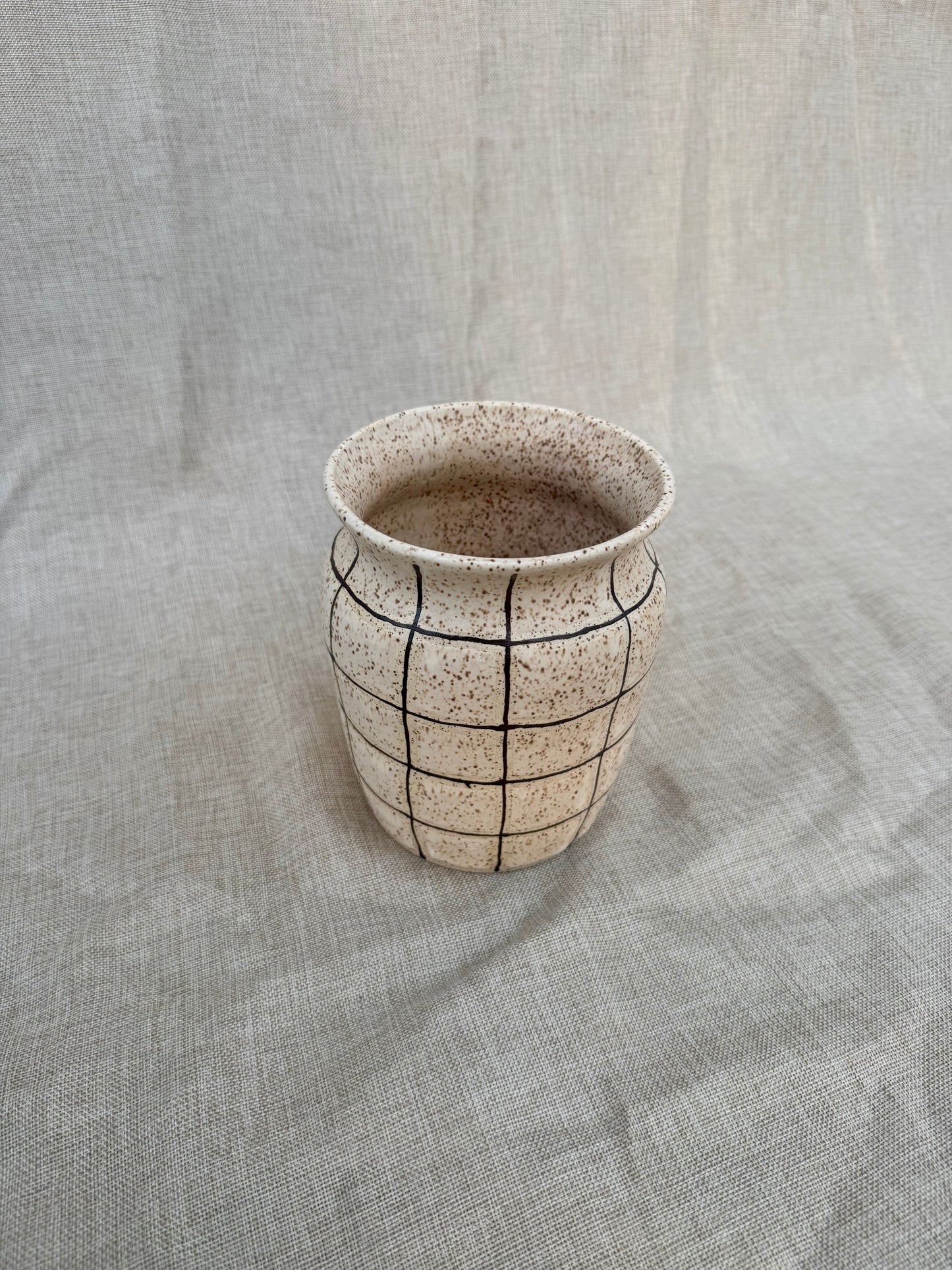 Vase - Rustic Checked
