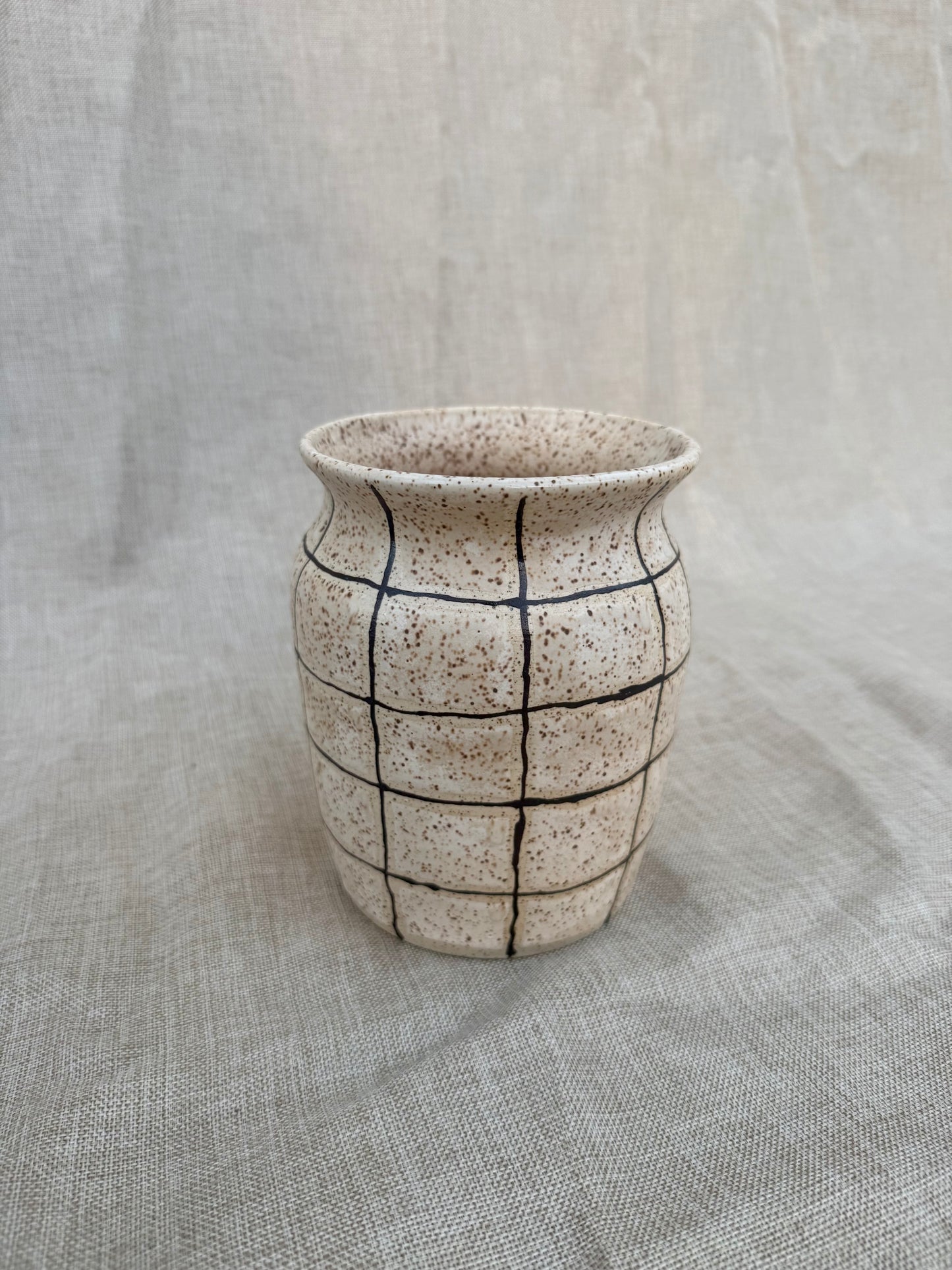 Vase - Rustic Checked